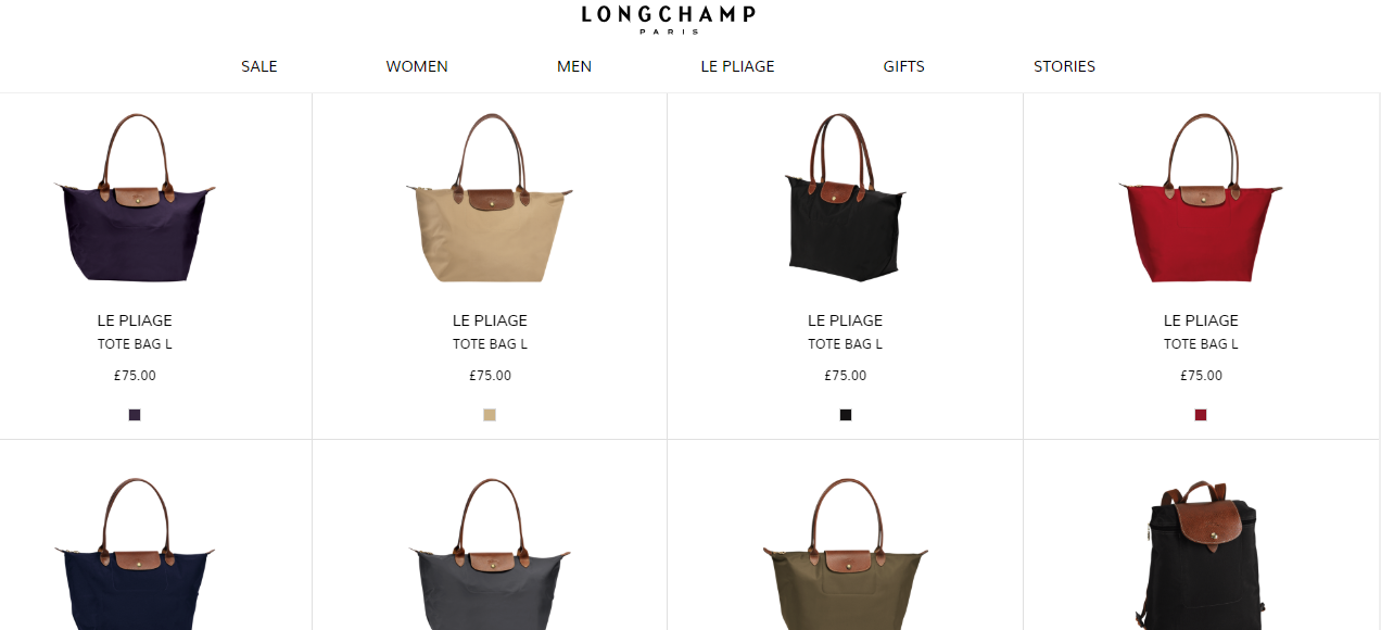 longchamp bag colours